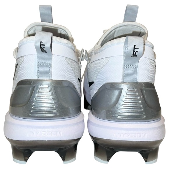 Nike Force Trout 9 Elite MCS Baseball Cleats Men’s Size 12 White Silver Black main image 10